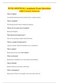 PCOL 838 FINAL&colon; neoplasia Exam Questions&NewLine;with Correct Answers
