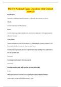 PSI TN National Exam Questions with Correct&NewLine;Answers