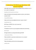 Cosmetology TN PSI Exam Questions with&NewLine;Correct Answers