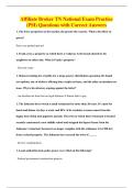 Affiliate Broker TN National Exam Practice&NewLine;&lpar;PSI&rpar; Questions with Correct Answers