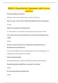 PSPO 1 Exam Review Questions with Correct&NewLine;Answers