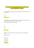 ACAS Best Practice Knowledge Exam 3 questions and answers 20262027 A&plus; Grades
