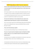 PSPO Questions with Correct Answers