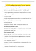 PSPO Test Questions with Correct Answers