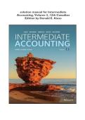 solution manual for Intermediate&NewLine;Accounting&comma; Volume 2&comma; 12th Canadian&NewLine;Edition by Donald E&period; Kieso