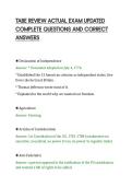 TABE REVIEW ACTUAL EXAM UPDATED&NewLine;COMPLETE QUESTIONS AND CORRECT&NewLine;ANSWERS&NewLine;