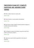 TABE REVIEW EXAMS SET COMPLETE&NewLine;QUESTIONS AND ANSWERS EXPERT&NewLine;VERIFIED&NewLine;