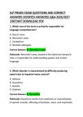 SLP Praxis Exam Questions and Correct Answers &vert; Speech-Language Pathology Practice Test