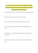 NSG 526 EXAM 1 REVIEW&colon; ADVANCED PSYCHIATRIC NURSING CONCEPTS&vert;COMPLETE QUESTIONS WITH 100&percnt; RATED EXPERT SOLUTIONS &vert;2026 LATEST UPDATED
