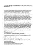 PSY 661 MIDTERM EXAM QUESTIONS WITH VERIFIED ANSWERS