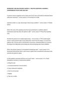 RESPIRATORY CARE EXAM REVIEW CHAPTER 4 &vert; PRACTICE QUESTIONS & ANSWERS &vert; COMPREHENSIVE STUDY GUIDE 2026&sol;2027
