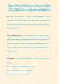 Agile &lpar;SAFe&rpar; POPM &lpar;Latest Update 2026 2027&rpar; 100- Correct Questions & Answer&period;