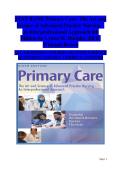 Primary Care &ndash; The Art and Science of Advanced Practice Nursing 6th Edition Test Bank &vert; Lynne M&period; Dunphy&comma; Jill E&period; Winland-Brown &vert; Complete Exam Questions & Verified Answers