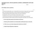 NUR 388 FINAL EXAM &vert; PRACTICE QUESTIONS & ANSWERS &vert; COMPREHENSIVE STUDY GUIDE 2026&sol;2027