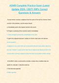 ASWB Complete Practice Exam &lpar;Latest Update 2026 2027&rpar; 100- Correct Questions & Answers&period;