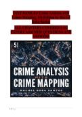 Crime Analysis with Crime Mapping&comma; 5th Edition by Rachel Boba Santos&colon; Comprehensive Test Bank &vert; Chapters 1&ndash;16 Exam Questions with Verified Answers