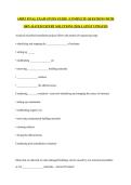 AMRT FINAL EXAM STUDY GUIDE  &vert;COMPLETE QUESTIONS WITH 100&percnt; RATED EXPERT SOLUTIONS &vert;2026 LATEST UPDATED