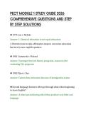 PECT MODULE 1 STUDY GUIDE 2026&NewLine;COMPREHENSIVE QUESTIONS AND STEP&NewLine;BY STEP SOLUTIONS