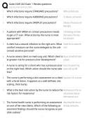 Galen NUR 242 Exam 1 Review questions