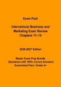 International Business & Marketing Exam Questions & Answers PDF &vert; Chapters 11&ndash;19 Complete Practice Test &vert; Latest 2026&ndash;2027