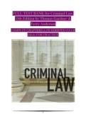 Criminal Law&comma; 13th Edition by Thomas Gardner & Terry Anderson&colon; Comprehensive Test Bank &vert; Verified Multiple Choice&comma; True&sol;False & Essay Exam Questions