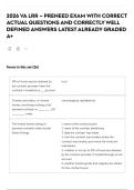 2026 VA LRR &ndash; PRENEED EXAM WITH CORRECT ACTUAL QUESTIONS AND CORRECTLY WELL DEFINED ANSWERS LATEST ALREADY GRADED A&plus;