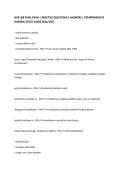 NUR 308 FINAL EXAM &vert; PRACTICE QUESTIONS & ANSWERS &vert; COMPREHENSIVE NURSING STUDY GUIDE 2026&sol;2027