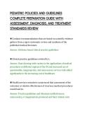 PEDIATRIC POLICIES AND GUIDELINES&NewLine;COMPLETE PREPARATION GUIDE WITH&NewLine;ASSESSMENT&comma; DIAGNOSIS&comma; AND TREATMENT&NewLine;STANDARDS REVIEW