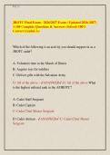JROTC Final Exam - 2026&sol;2027 Exam &lpar; Updated 2026-2027&rpar; &NewLine;1-100 Complete Questions & Answers &lpar;Solved&rpar; 100&percnt; &NewLine;Correct Graded A&plus;  
