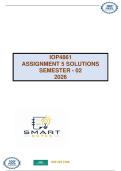 IOP4861 - ASSIGNMENT 5 SOLUTIONS &lpar;SEMESTER 02 - 2026&rpar;