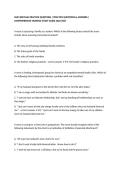 NUR 308 FINAL PRACTICE QUESTIONS &vert; PRACTICE QUESTIONS & ANSWERS &vert; COMPREHENSIVE NURSING STUDY GUIDE 2026&sol;2027