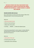 WEB WOC OSTOMY CARE FINAL EXAM NEWEST EXAM &NewLine;PREPARATION WITH COMPLETE QUESTIONS AND CORRECT &NewLine;ANSWERS WITH RATIONALES &vert; ALREADY GRADED A&plus;&vert;&vert;BRAND &NewLine;NEW VERSION&excl;&excl; 