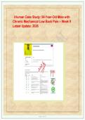 iHuman Case Study&colon; 54-Year-Old Male with Chronic Mechanical Low Back Pain - Complete SOAP Note & Guide &lpar;Week 9&comma; 2025&sol;2026&rpar;