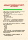 FIRE INSPECTOR EXAM 2026&sol;2027 TEST BANK COMPLETE &NewLine;QUESTIONS AND DETAILED SOLUTIONS LATEST UPDATE THIS &NewLine;YEAR JUST RELEASED