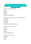 BIO 251 Human Anatomy & Physiology I Exam&NewLine;Questions and answers&vert; 100&percnt; Guaranteed To pass&NewLine;latest updates &commat;2026