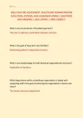 WGU D545 PRE-ASSESSMENT&colon; HEALTHCARE ADMINISTRATION &NewLine;EVOLUTION&comma; SYSTEMS&comma; AND LEADERSHIP &lpar;PARO&rpar; &vert; QUESTIONS &NewLine;AND ANSWERS &vert; 2026 UPDATE &vert; 100&percnt; CORRECT&period;