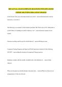 RBT ACTUAL  EXAM &vert;COMPLETE QUESTIONS WITH 100&percnt; RATED EXPERT SOLUTIONS &vert;2026 LATEST UPDATED