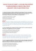 NUR 283 Exam 1&comma; 2 & 3&colon; Transition to Registered Nursing Practice &lpar;100&plus; Q&A&rpar; &vert; 2026&sol;2027 Edition &vert; Guaranteed Pass