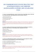 RN Comprehensive Online Practice 2023 B&colon; 100 Verified Questions with Rationales for NCLEX Success