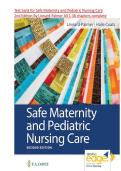 Test Bank For Safe Maternity & Pediatric Nursing Care 2nd Edition By Luanne Linnard-Palmer&semi; Gloria Haile Coats &vert; ISBN&colon; NO 9780803697348 &vert; Chapter 1-38 &vert; All Chapters &vert; Complete Questions and Answers A&plus; Guide