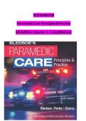 Test Bank for Paramedic Care - Principles & Practice ED&period;6 Volume 1-5 by Bryan Bledsoe&comma; Robert Porter & Richard Cherry&period;COMPLETE&comma; Elaborated and Latest Test Bank &period; ALL Chapters Included - Reviewed&sol;Updated 2023 5&ast; Rated