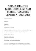 NAPLEX Practice guide Questions and correct answers GRADED A&plus; 2025-2026