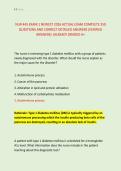 NUR 445 EXAM 1 NEWEST 2026 ACTUAL EXAM COMPLETE 350 &NewLine;QUESTIONS AND CORRECT DETAILED ANSWERS &lpar;VERIFIED &NewLine;ANSWERS&rpar; &vert;ALREADY GRADED A&plus; 