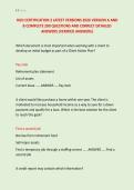 HUD CERTIFICATION 2 LATEST VERSIONS 2026 VERSION A AND &NewLine;B COMPLETE 200 QUESTIONS AND CORRECT DETAILED &NewLine;ANSWERS &lpar;VERIFIED ANSWERS&rpar; 
