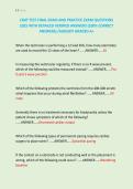 CRAT TEST FINAL EXAM AND PRACTICE EXAM QUESTIONS &NewLine;2025 WITH DETAILED VERIFIED ANSWERS &lpar;100&percnt; CORRECT &NewLine;ANSWERS&rpar; &sol;ALREADY GRADED A&plus;