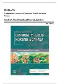 Stanhope and Lancaster's Community Health Nursing in Canada 4th Edition by Sandra A&period; MacDonald 9780323693950-Test Bank&NewLine;