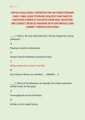 FNP 654 FINAL EXAM &sol; APPROVED FNP 654 FAMILY PRIMARY &NewLine;CARE II FINAL EXAM TESTBANK 2026&sol;2027 AND PRACTICE &NewLine;QUESTIONS COMPLETE ACCURATE EXAM REAL QUESTIONS &NewLine;AND CORRECT DETAILED ANSWERS WITH RATIONALES &lpar;100&percnt; &NewLine;CORRECT VERIFIED SOLUTIONS&rpar;
