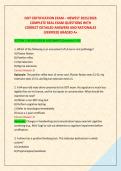 DOT CERTIFICATION EXAM &ndash; NEWEST 2026&sol;2027 COMPLETE REAL EXAM QUESTIONS WITH CORRECT DETAILED ANSWERS AND RATIONALES  &NewLine;&lpar;VERIFIED&rpar; GRADED A&plus; 