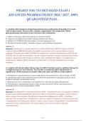 WILKES NSG 533 ADVANCED PHARMACOLOGY DETAILED EXAM 1 &vert; 100 Verified Q&A with Rationales &vert; 2026-2027 Update