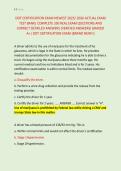 DOT CERTIFICATION EXAM NEWEST 2025&sol; 2026 ACTUAL EXAM &NewLine;TEST BANK&vert; COMPLETE 350 REAL EXAM QUESTIONS AND &NewLine;CORRECT DETAILED ANSWERS &lpar;VERIFIED ANSWERS&rpar; GRADED &NewLine;A&plus;&vert; DOT CERTIFICATION EXAM &lpar;BRAND NEW&excl;&excl;&rpar; 